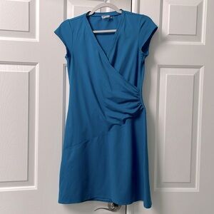 Athleta Nectar Teal Faux Wrap Dress